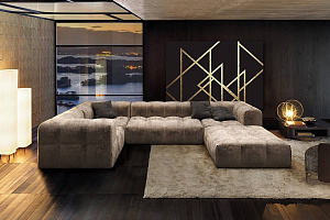 П-образный мягкий диван Квадро от Gliver